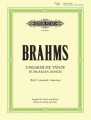 Johannes Brahms: Ungarische Tanze (WoO 1) fur Violine und Klavier - dwanaście tańców węgierskich - nuty na skrzypce z fortepianem