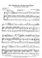 Jean-Xavier Lefèvre: Five Sonatas For Clarinet And Piano - nuty na klarnet z fortepianem