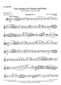 Jean-Xavier Lefèvre: Five Sonatas For Clarinet And Piano - nuty na klarnet z fortepianem