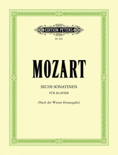 Wolfgang Amadeus Mozart: Sechs Wiener Sonatinen - 6 Viennese Sonatinas - 6 sonatin wiedeńskich - nuty na fortepian