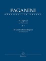 Niccolo Paganini: 24 Capricci op. 1 / 24 Contradanze Inglesi per violino solo - 24 kaprysy i 24 kontredanse angielskie - nuty na skrzypce