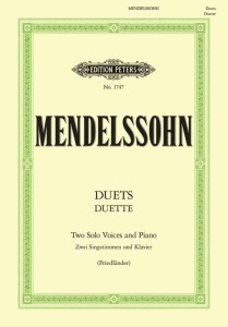 Mendelssohn Bartholdy: Duets for Two Solo Voices and Piano - 19 duetów wokalnych z towarzyszeniem fortepianu