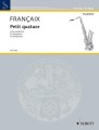 Jean Francaix: Petit quatuor pour saxophones SATB - nuty na kwartet saksofonowy (głosy instrumentalne)