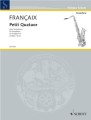 Jean Francaix: Petit quatuor pour saxophones - nuty na kwartet saksofonowy (partytura)
