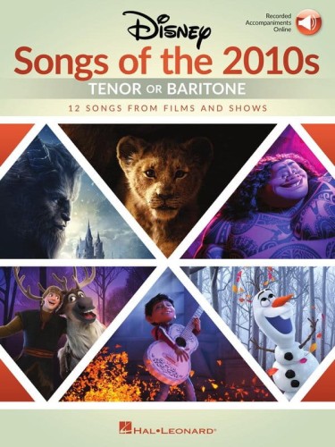 Disney Songs of the 2010s: Tenor or Baritone (+ audio online) - nuty na głos z fortepianem