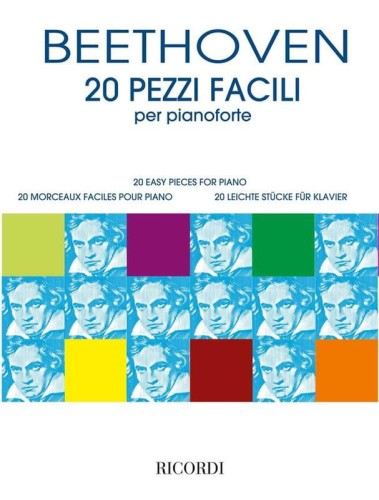 Ludwig van Beethoven: 20 Pezzi facili per pianoforte - 20 łatwych utworów na fortepian