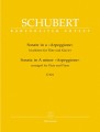 Franz Schubert: Sonate in a ‘Arpeggione’ bearbeitet fur Flote und Klavier - Sonata a-moll Arpeggione D 821 - nuty na flet poprzeczny i fortepian