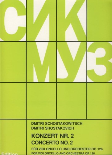 Dymitr Szostakowicz: Concerto No. 2 op. 126 for Violoncello and Orchestra - II Koncert wiolonczelowy G-Dur op. 126 - nuty na wiolonczelę i fortepian