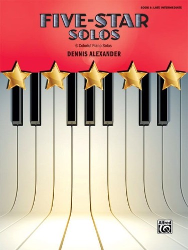 Dennis Alexander: Five-Star Solos 6 - nuty na fortepian