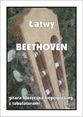 Łatwy Beethoven - nuty na gitarę klasyczną (fingerpicking) z tabulaturami