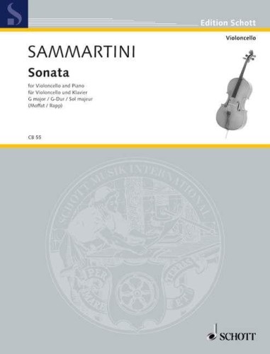 Giovanni Battista Sammartini: Sonata G-dur for Violoncello and Piano - nuty na wiolonczelę i fortepian