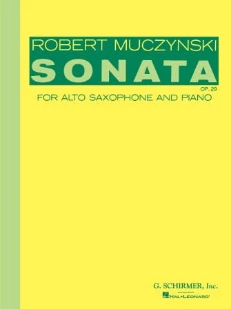Robert Muczynski: Sonata op. 29 for Alto Saxophone and Piano - nuty na saksofon altowy i fortepian