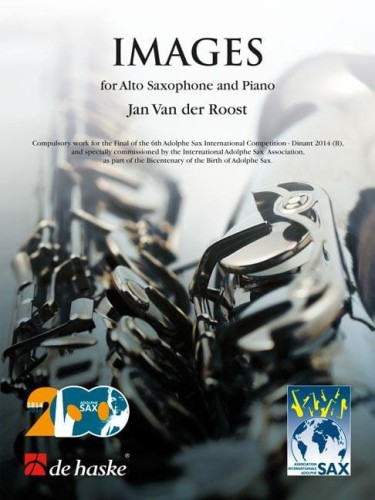 Jan Van der Roost: Images for Alto Saxophone and Piano - nuty na saksofon altowy i fortepian
