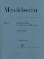 Felix Mendelssohn Bartholdy: Sonate Es-dur - Sonata in Eb major - sonata klarnetowa - nuty na klarnet i fortepian