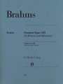 Johannes Brahms: Clarinet Sonatas op. 120, No. 1 in F minor and No. 2 in E flat major - dwie sonaty klarnetowe f-moll i Es-dur - nuty na klarnet i fortepian