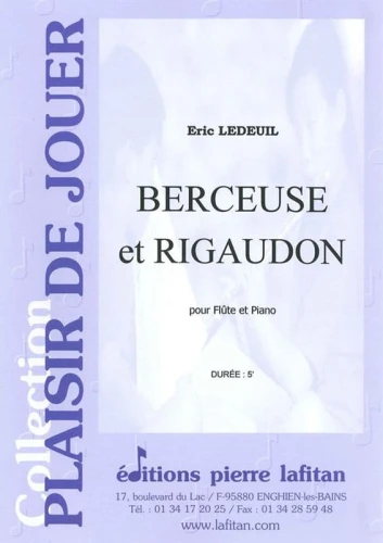 Eric Ledeuil: Berceuse et Rigaudon - nuty na flet poprzeczny z fortepianem
