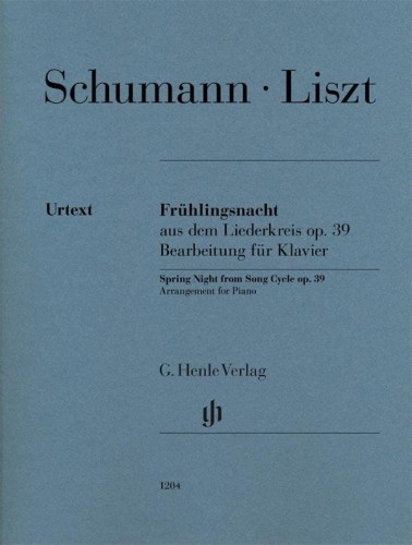 Schumann, Liszt: Fruhlingsnacht aus dem Liederkreis op. 39 - aranżacja Nocy wiosennej Schumanna - nuty na fortepian