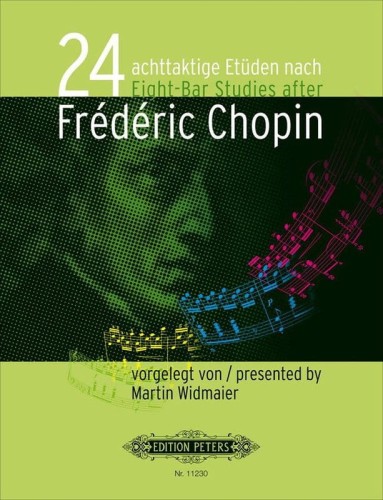 Martin Widmaier: 24 Eight-Bar Studies after Frédéric Chopin - nuty na fortepian