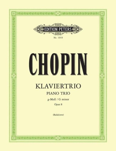 Fryderyk Chopin: Klaviertrio g-moll op. 8 - Trio Fortepianowe - nuty na fortepian, skrzypce i wiolonczelę