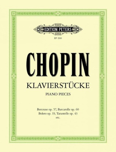 Fryderyk Chopin: Klavierstucke - różne utwory fortepianowe - nuty na fortepian
