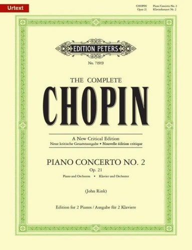 Fryderyk Chopin: Konzert fur Klavier und Orchester Nr. 2 f-moll op. 21 - II koncert fortepianowy - nuty na dwa fortepiany