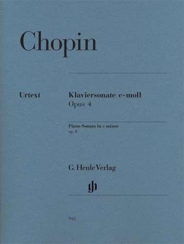 Fryderyk Chopin: Klaviersonate c-moll op. 4 - I Sonata fortepianowa - nuty na fortepian