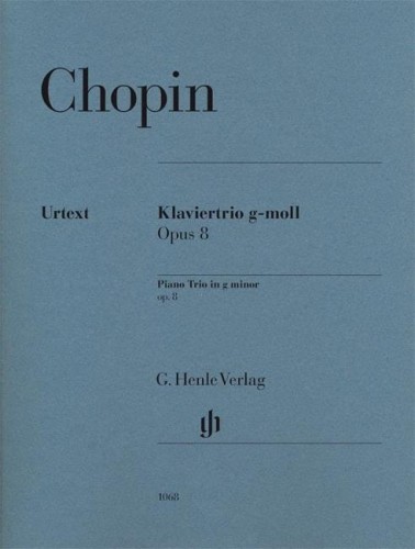 Fryderyk Chopin: Klaviertrio - Piano Trio - Trio fortepianowe g-moll op. 8 - nuty na fortepian, skrzypce i wiolonczelę