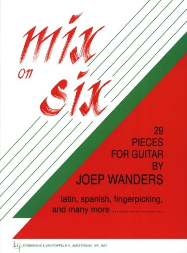 Joep Wanders: Mix On Six - 29 Pieces for Guitar - nuty na gitarę klasyczną dla początkujących