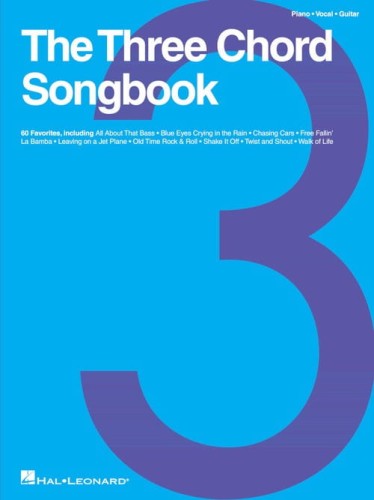The Three Chord Songbook (PVG) - piosenki na 3 chwyty - linia melodyczna, nuty na fortepian, akordy gitarowe z diagramami i słowa