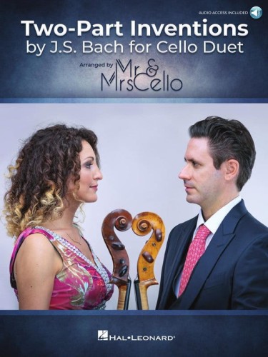 Mr & Mrs Cello: Two Part Inventions by J.S. Bach for Cello Duet (+ audio online) - duety wiolonczelowe - nuty na dwie wiolonczele