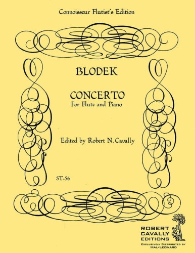 Vilem Blodek: Concerto in D for Flute and Piano - Koncert fletowy D-dur - nuty na flet poprzeczny i fortepian