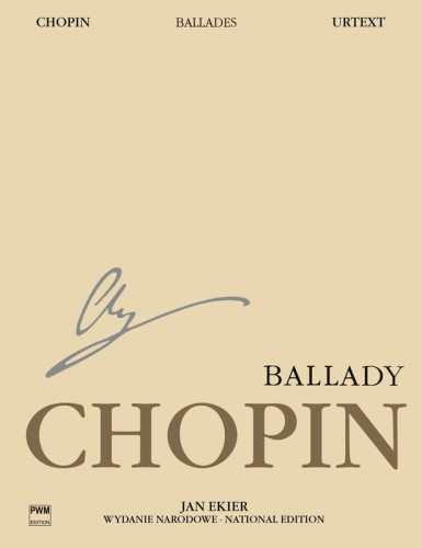 Fryderyk Chopin: Wydanie Narodowe tom 1A - Ballady op. 23, 38, 47, 52 - Jan Ekier - nuty na fortepian