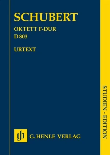 Franz Schubert: Oktett F-dur D 803 - Octet in F major - nuty na oktet instrumentalny - partytura studyjna