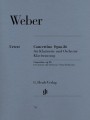 Carl Maria von Weber: Concertino op. 26 for Clarinet and Orchestra - nuty na klarnet i fortepian
