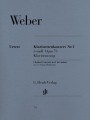 Carl Maria von Weber: Clarinet Concerto No. 1 F minor op. 73 - I Koncert klarnetowy f-moll - nuty na klarnet i fortepian