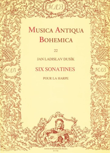 Jan Ladislav Dussek: Six Sonatines pour la Harpe - nuty na harfę