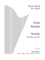 Ernst Krenek: Sonata for Harp op. 150 - nuty na harfę