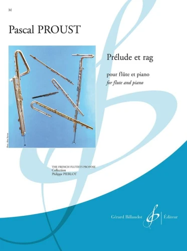 Pascal Proust: Prelude et rag pour flute et piano - nuty na flet i fortepian