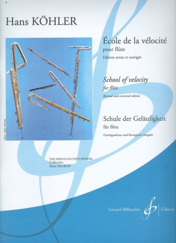 Hans Kohler: Ecole de la velocite pour flute - School of velocity for flute - szkoła biegłości na flet poprzeczny