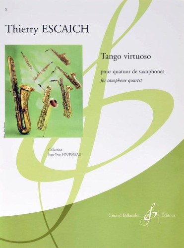 Thierry Escaich: Tango Virtuoso for Saxophone Quartet - nuty na kwartet saksofonowy