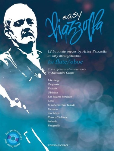 Easy Piazzolla for Flute / Oboe (+ płyta CD) - 12 łatwych utworów na flet poprzeczny lub obój