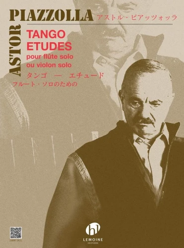 Astor Piazzolla: Tango Etudes pour flute solo ou violon solo - nuty na flet poprzeczny solo lub skrzypce solo