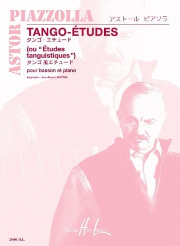Astor Piazzolla: Tango Etudes pour basson et piano - nuty na fagot z fortepianem