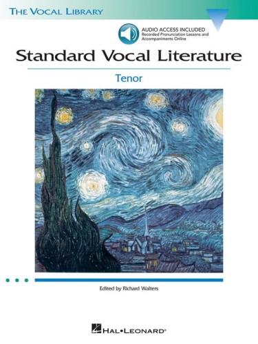 Standard Vocal Literature: Tenor - Richard Walters (+ audio online) - nuty na głos męski tenor z fortepianem