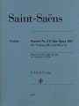 Camille Saint-Saens: Sonate Nr 2 fur Violoncello und Klavier - Cello Sonata No. 2 op. 123 - II sonata wiolonczelowa F-dur - nuty na wiolonczelę i fortepian