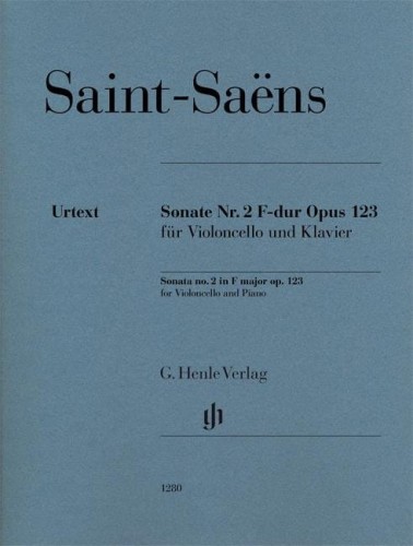 Camille Saint-Saens: Sonate Nr 2 fur Violoncello und Klavier - Cello Sonata No. 2 op. 123 - II sonata wiolonczelowa F-dur - nuty na wiolonczelę i fortepian