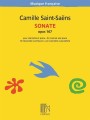 Camille Saint-Saens: Sonate pour clarinette et piano op. 167 - sonata klarnetowa - nuty na klarnet z fortepianem