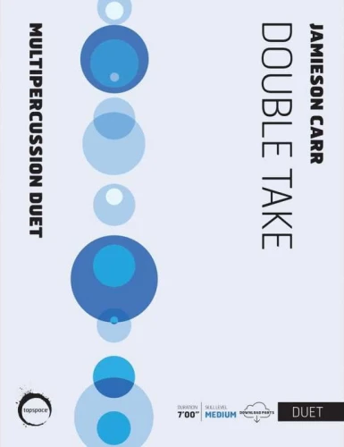 Jamieson Carr: Double Take for multipercussion duet - nuty na instrumenty perkusyjne