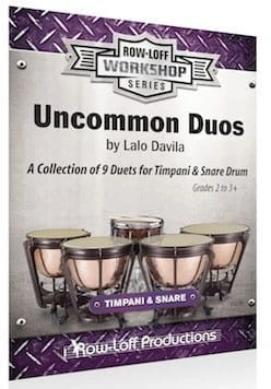 Lalo Davila: Uncommon Duos - A collection of 9 duets for timpani and snare drum - nuty na kotły i werbel