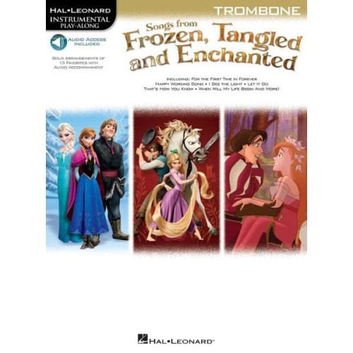 Songs From Frozen, Tangled And Enchanted: Trombone - nuty na puzon (+ audio online)